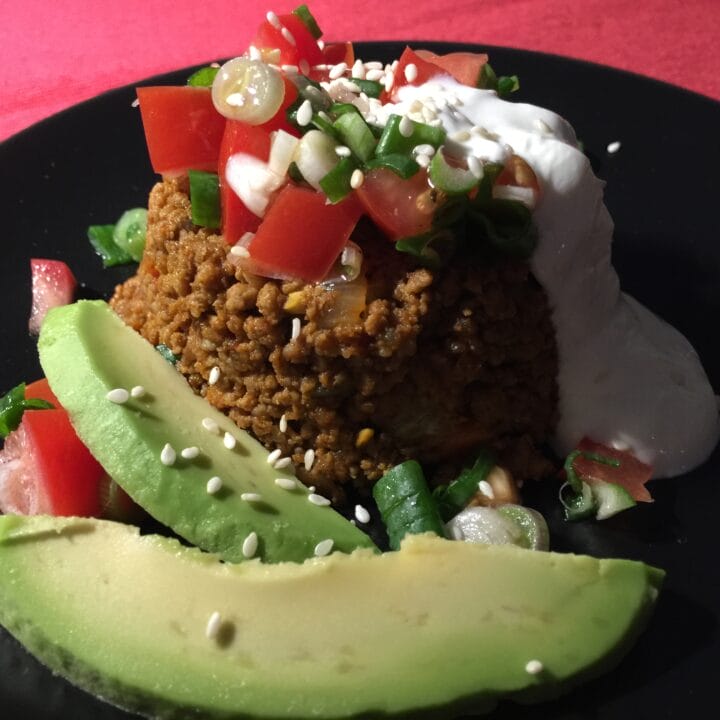 Low-carb ground beef