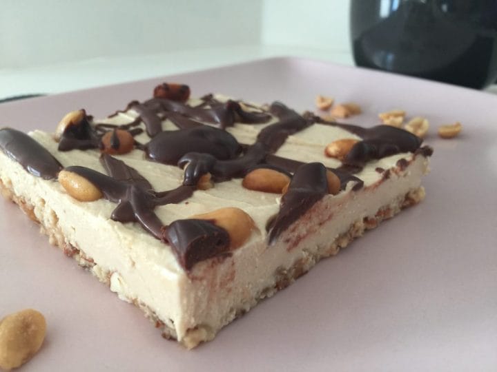 Image of a no bake peanut butter cheesecake