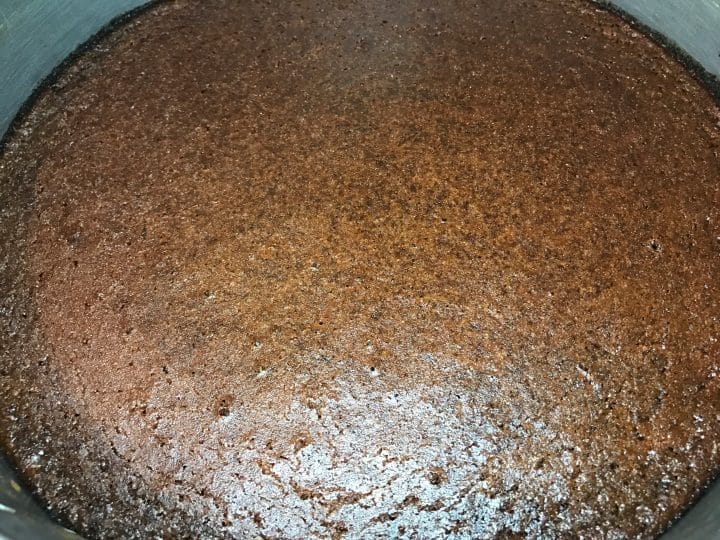 Image of baked cake bottom