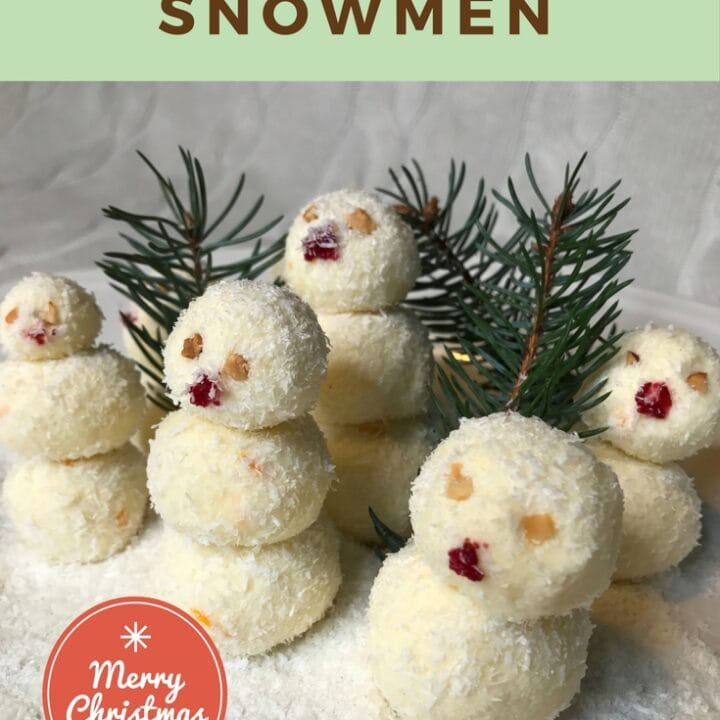 Keto Snowmen No Bake