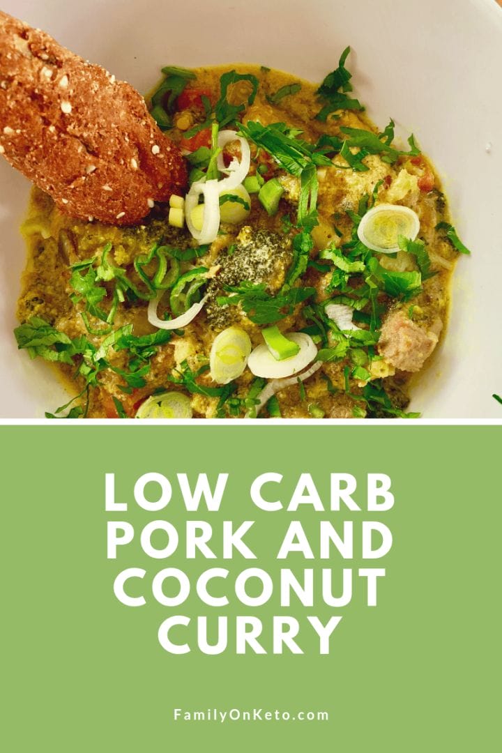 Keto pork and coconut curry