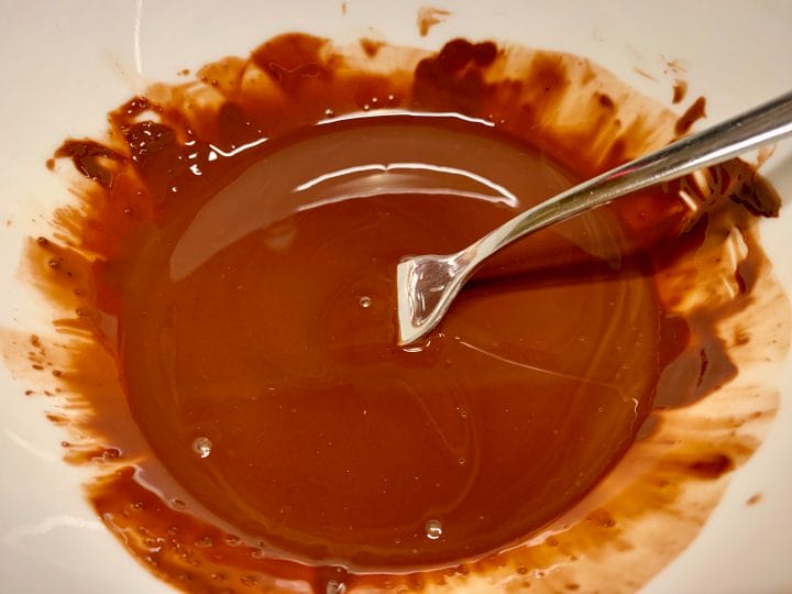Picture of melted chocolate 