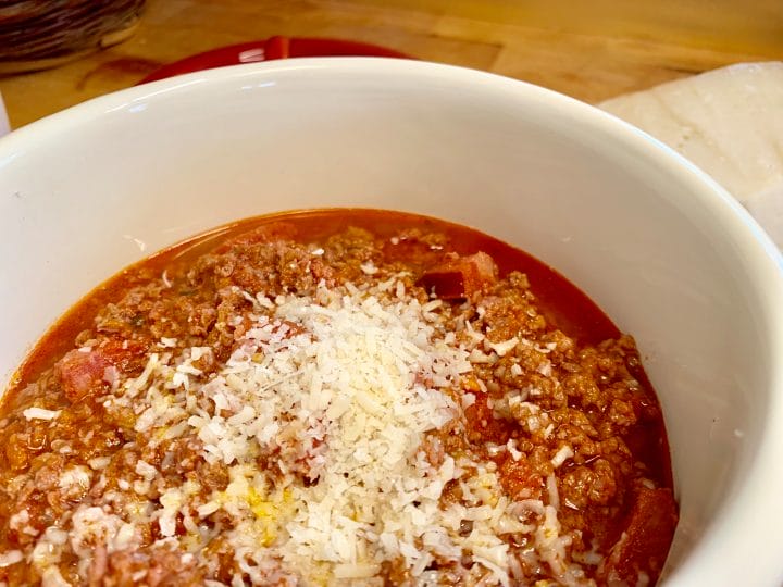 Image of Keto Bolognese Ragu with Sausages 