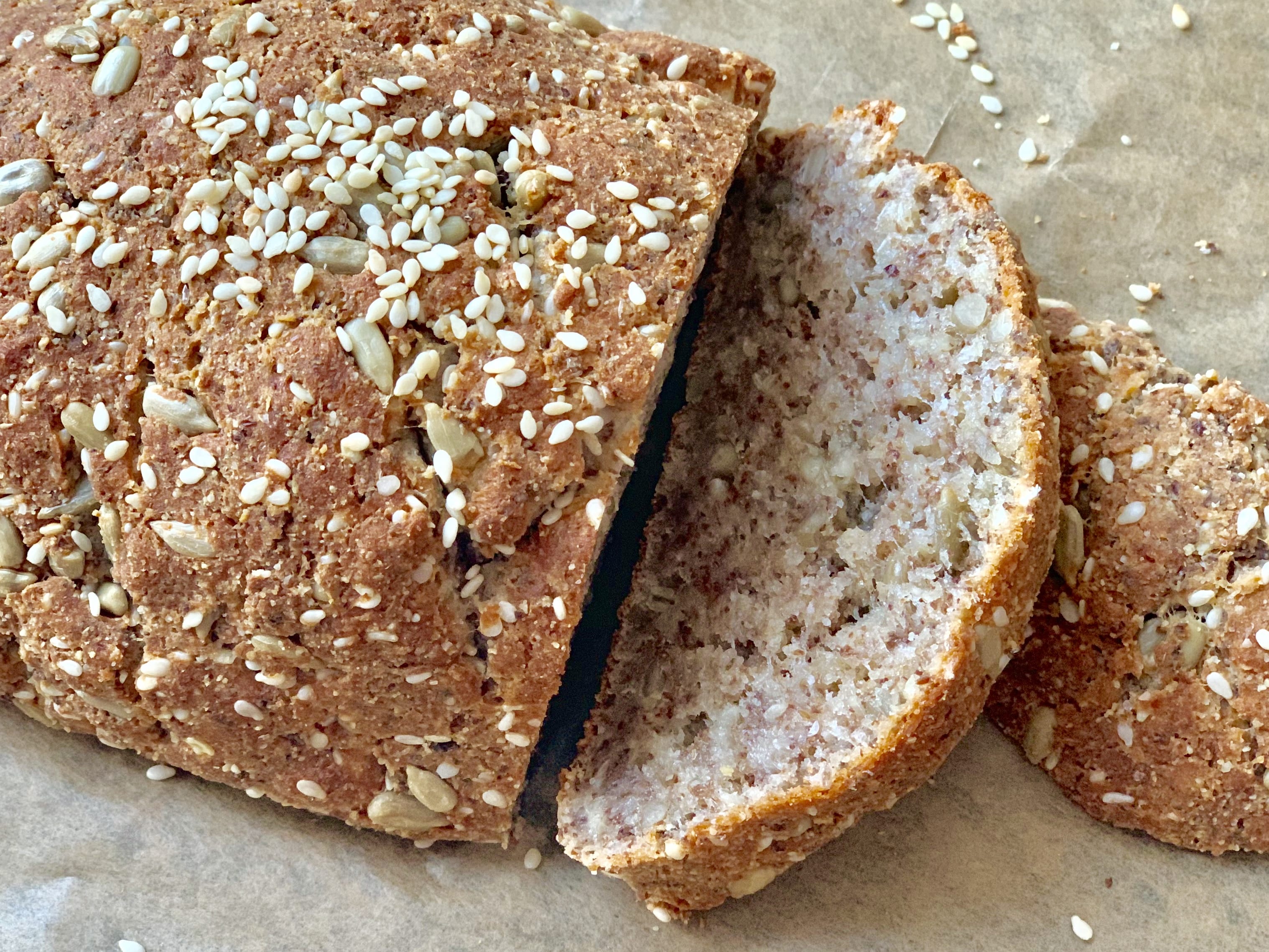 Keto bread without eggs low carb artisan bread - Family on Keto