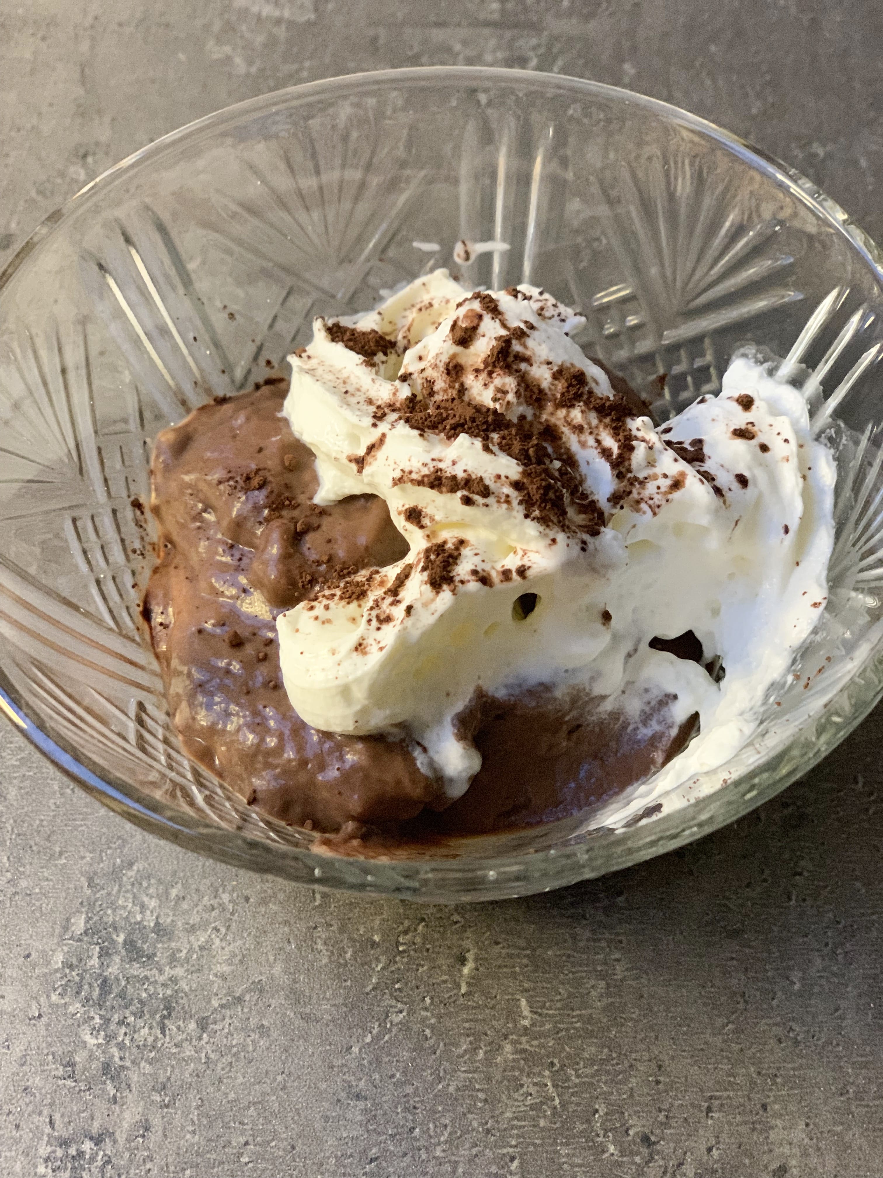 Picture of ketom chocolate pudding without eggs 