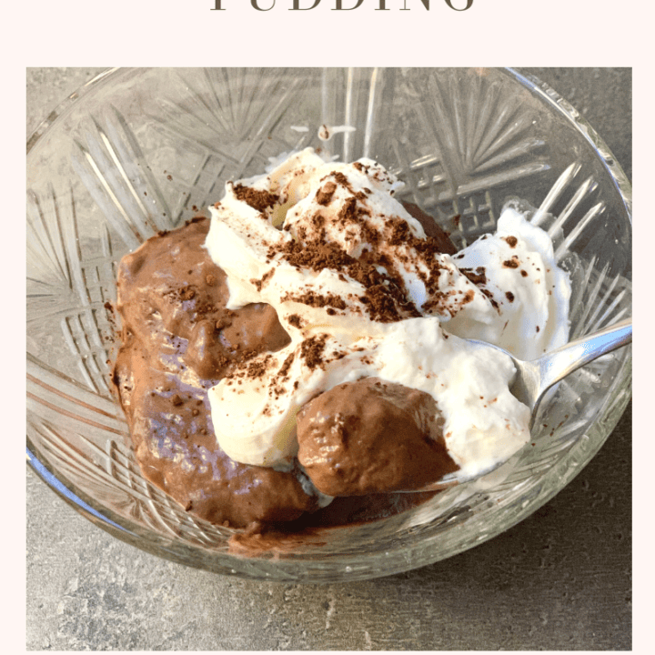 Keto chocolate puding