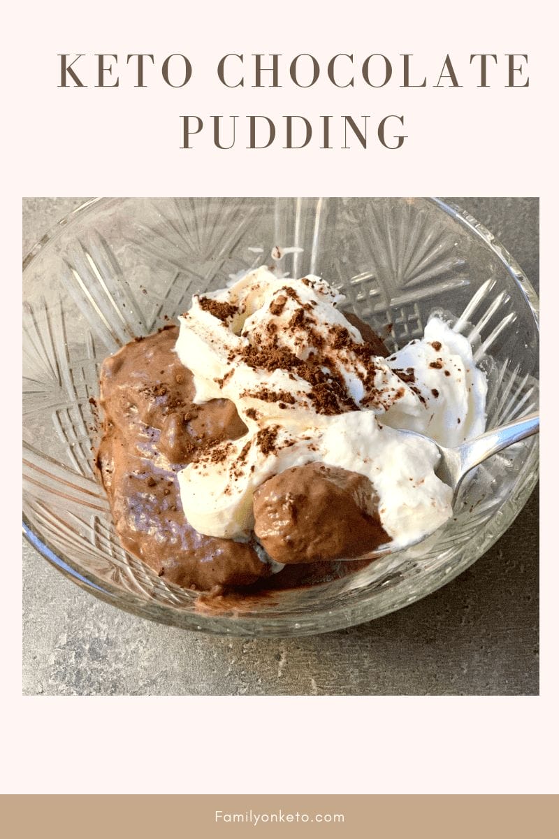KETO CHOCOLATE PUDDING WITHOUT EGGS Family On Keto