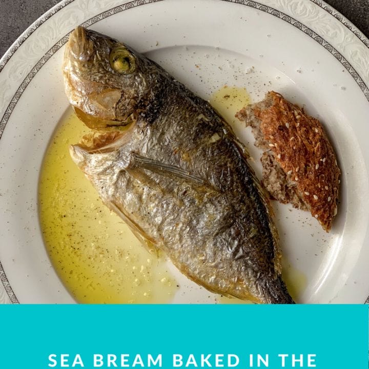 Picture of sea bream baked in oven