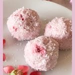keto fat bombs with berries and coconut