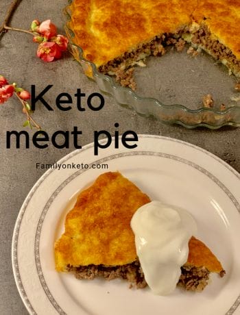 Picture of keto meat pie