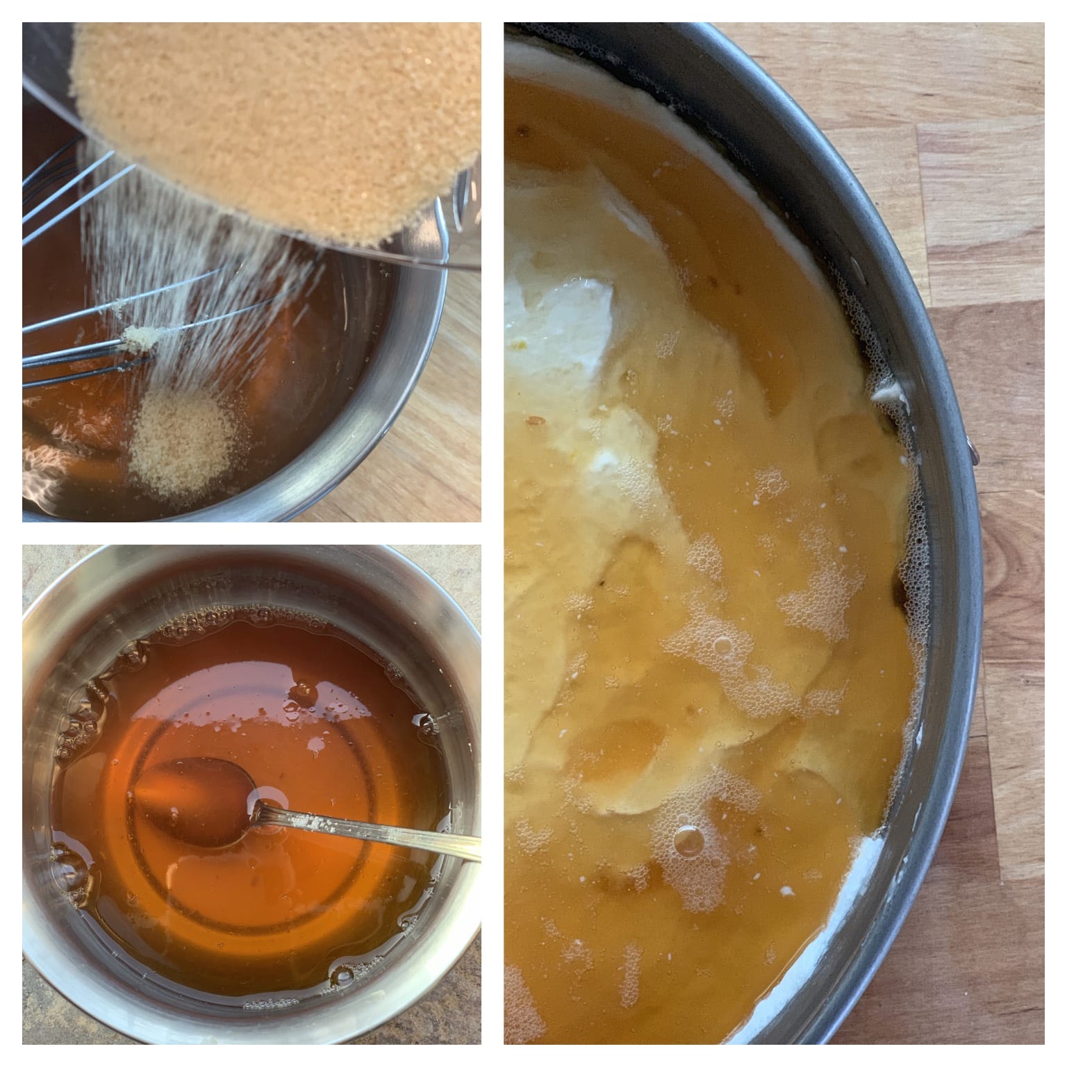 Picture of step by step procedure how to make sugar free jello