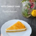 Picture of delicious keto carrot cake