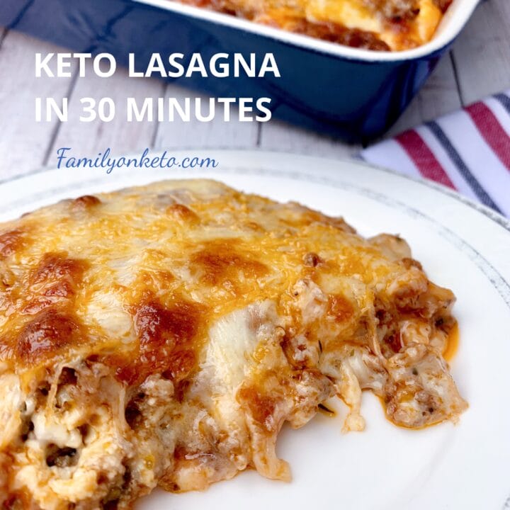 Picture of keto lasagna on a plate