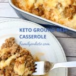 Picture of keto ground beef casserole