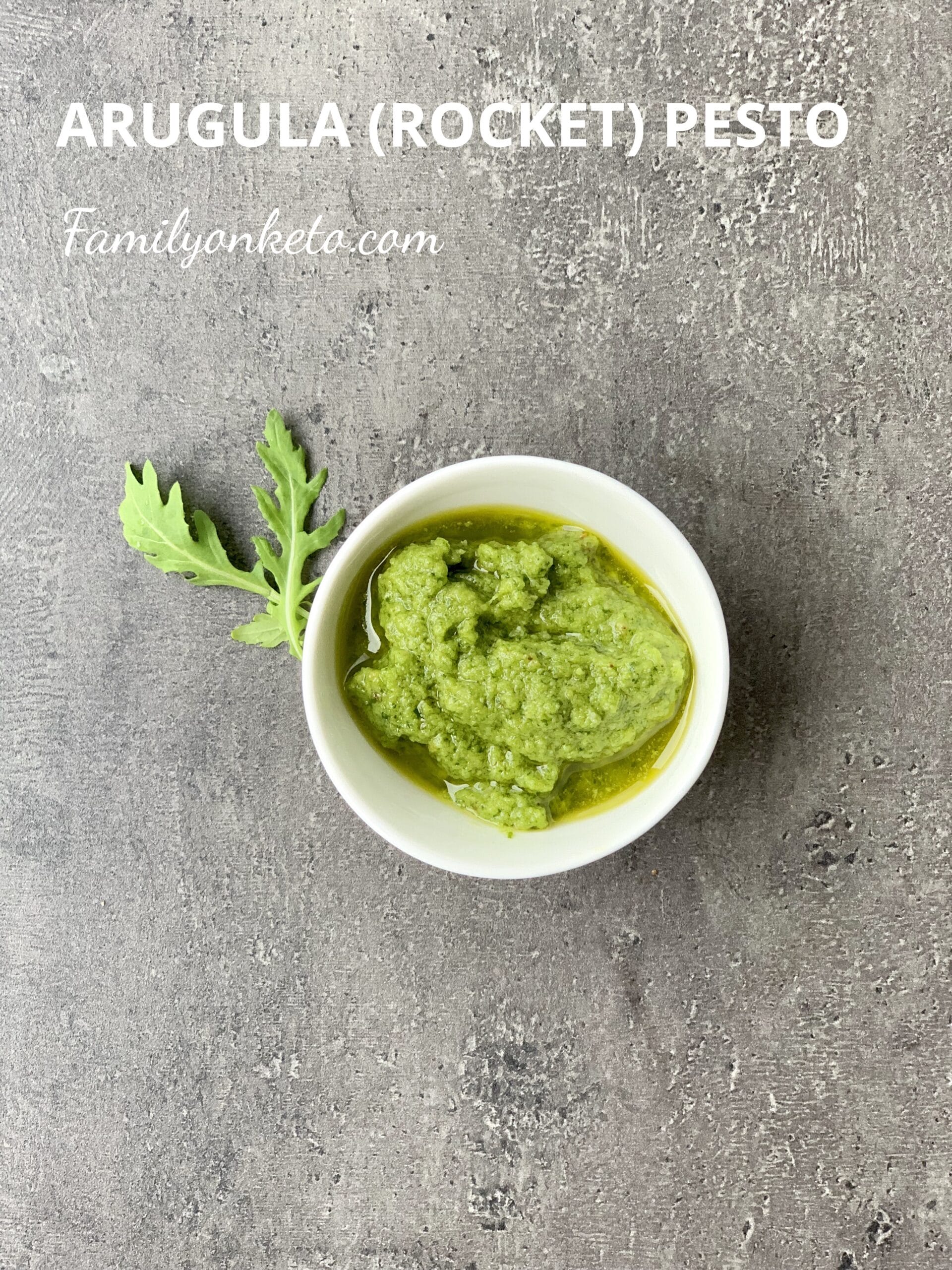 Arugula pesto rocket pesto keto recipe Family On Keto