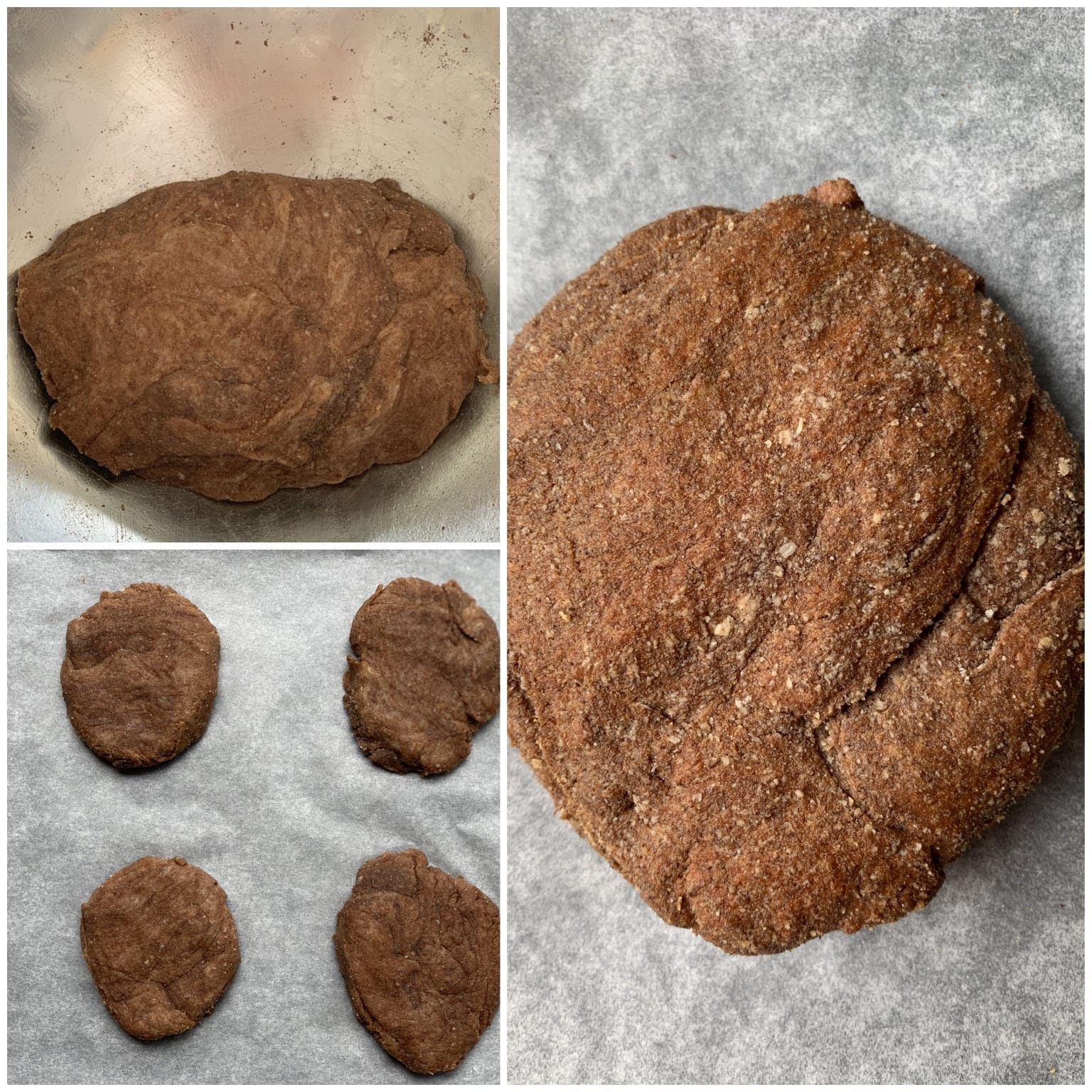 Picture of a procedure to prepare keto Italian bread without eggs