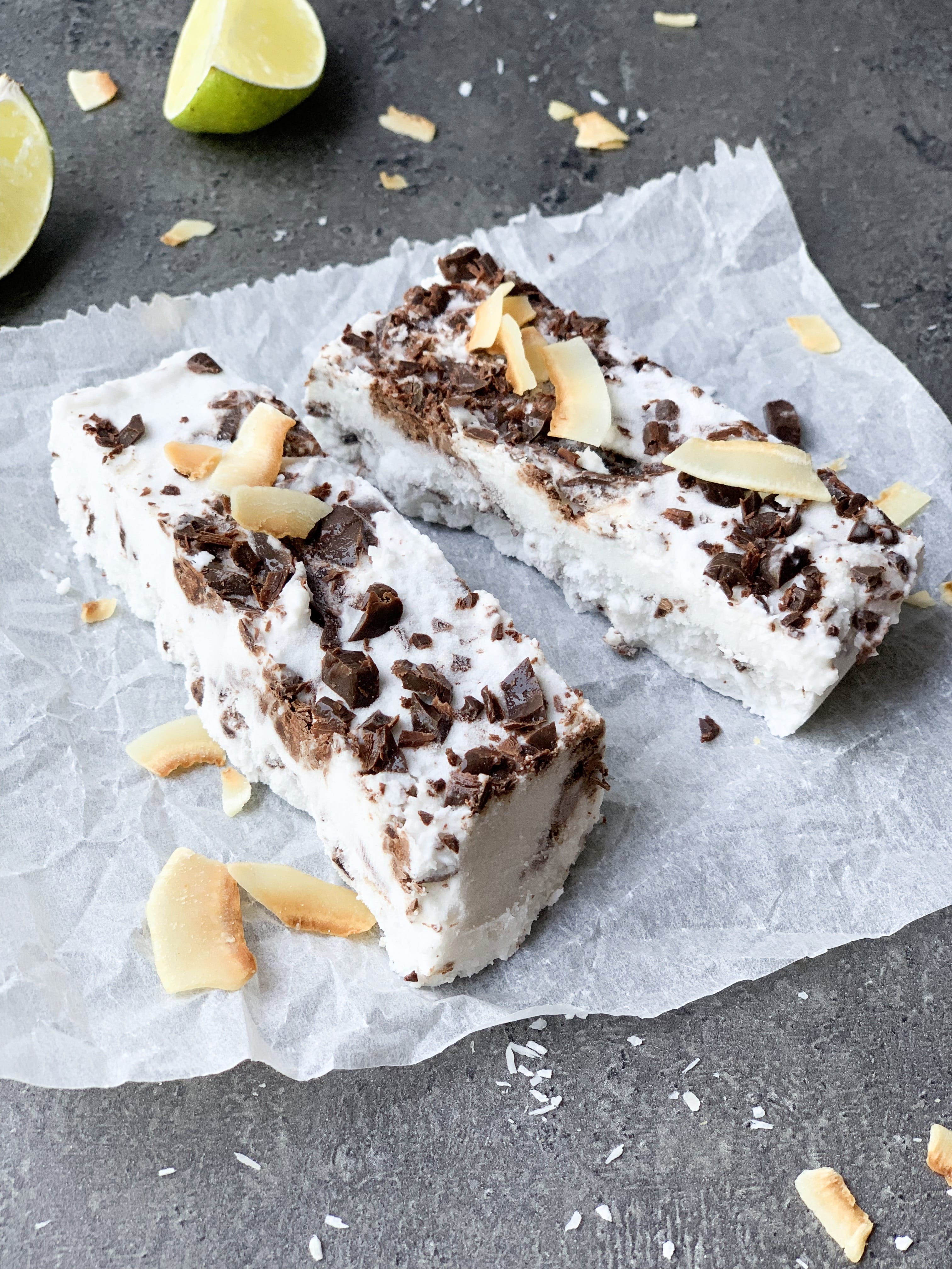 Coconut ice cream cake with lime Family On Keto