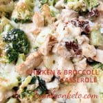 Picture of keto broccoli and chicken casserole
