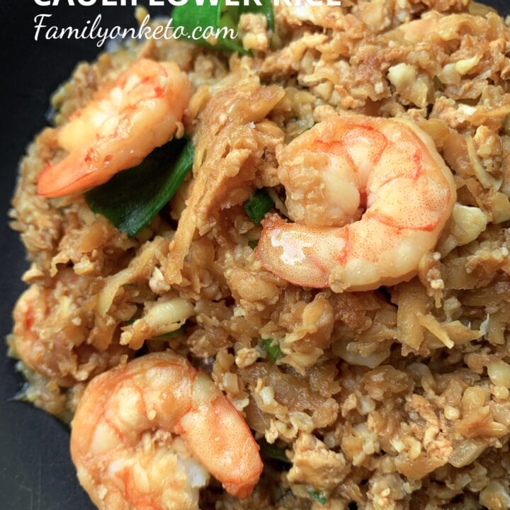 Picture of Thai fried cauliflower rice in a bowl