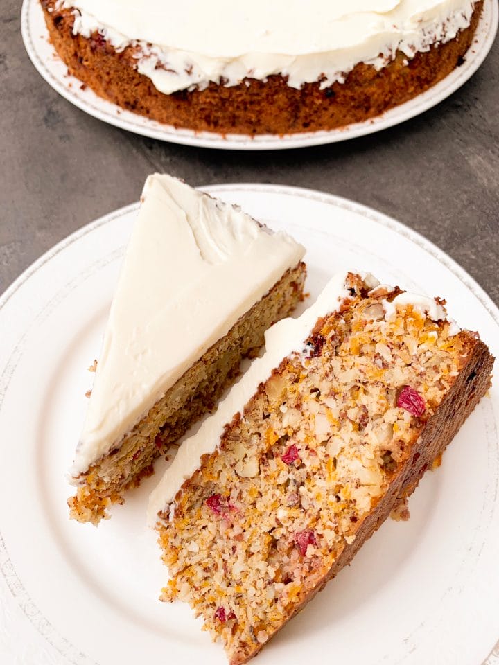 Picture of low carb pumpkin cake with cream cheese icing