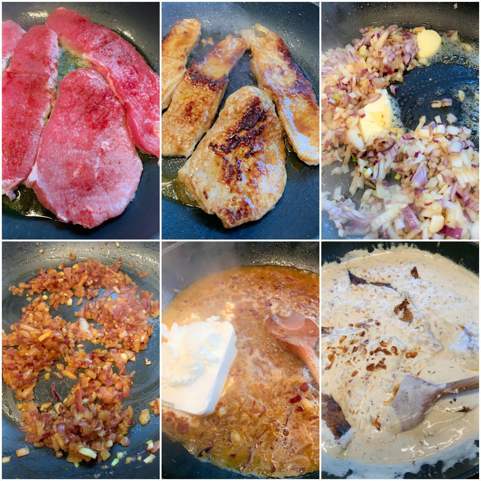 Veal steaks with caramelized onion sauce Family On Keto