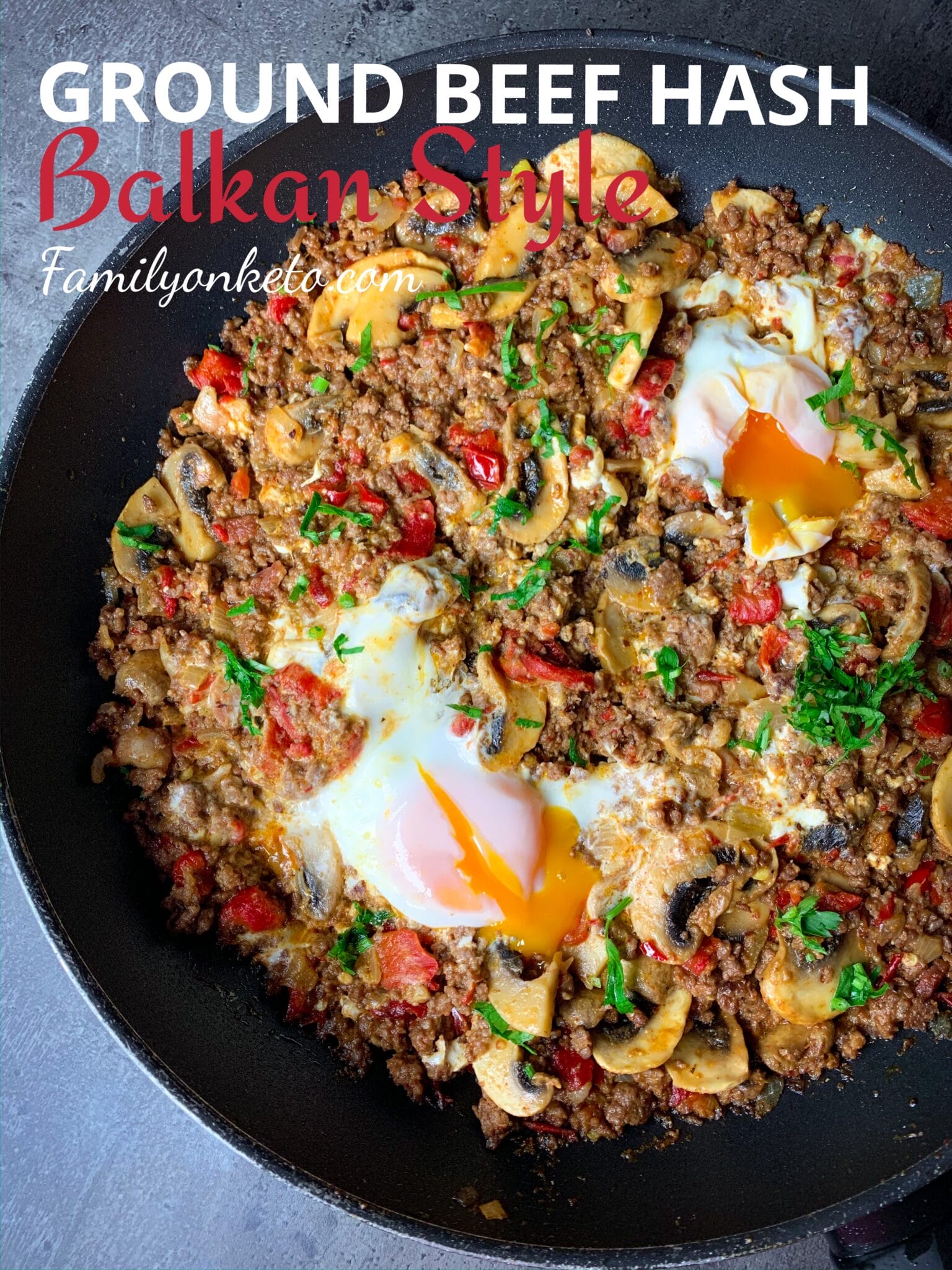 Ground beef hash Balkan style Family On Keto