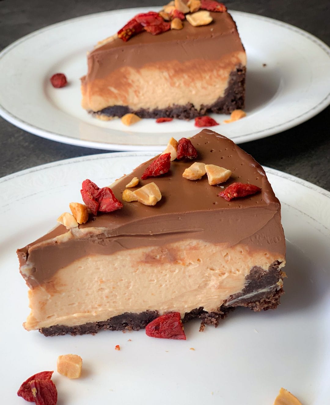 Picture of low carb peanut butter cream pie