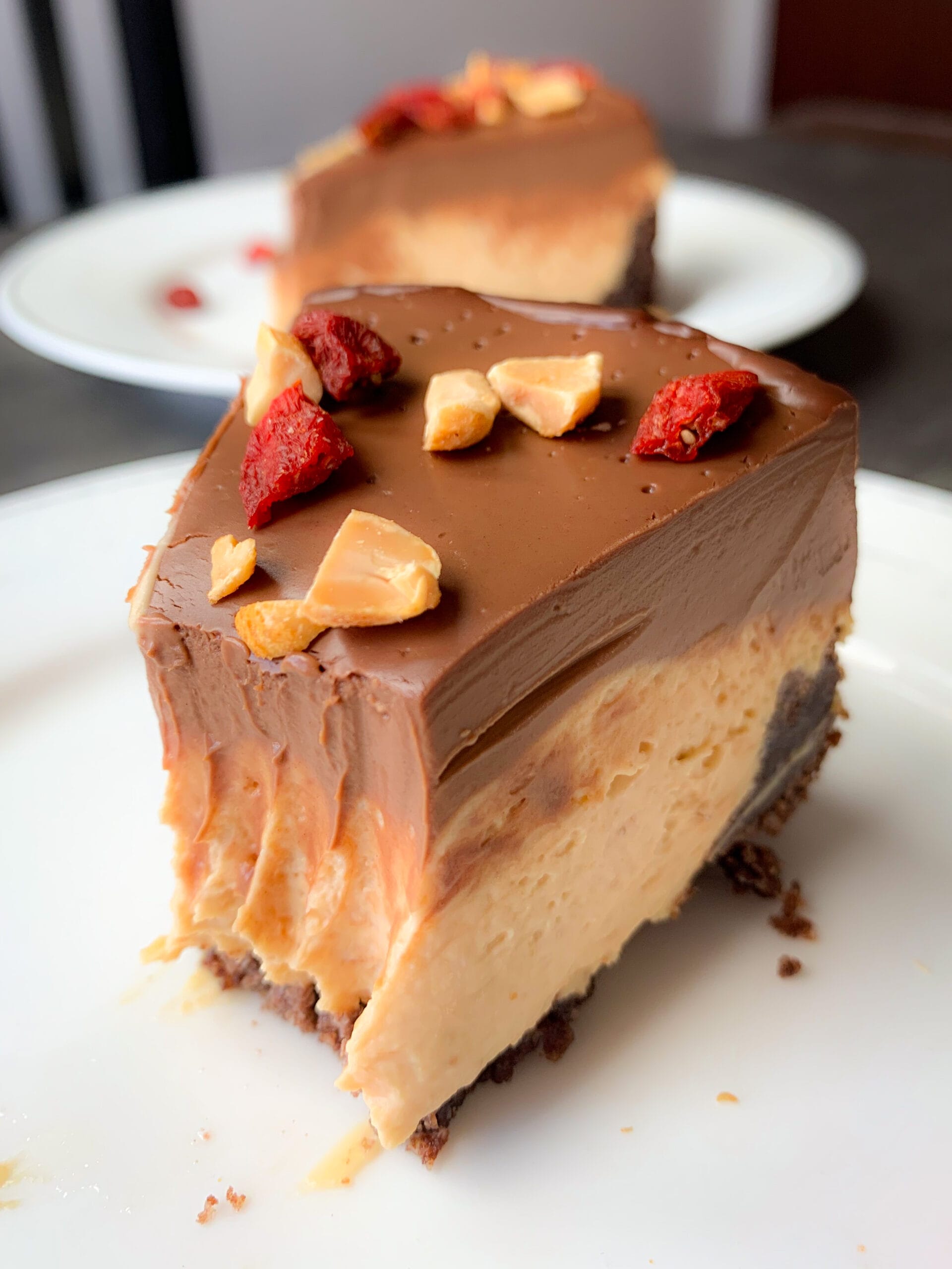 Picture of peanut butter cream pie keto recipe
