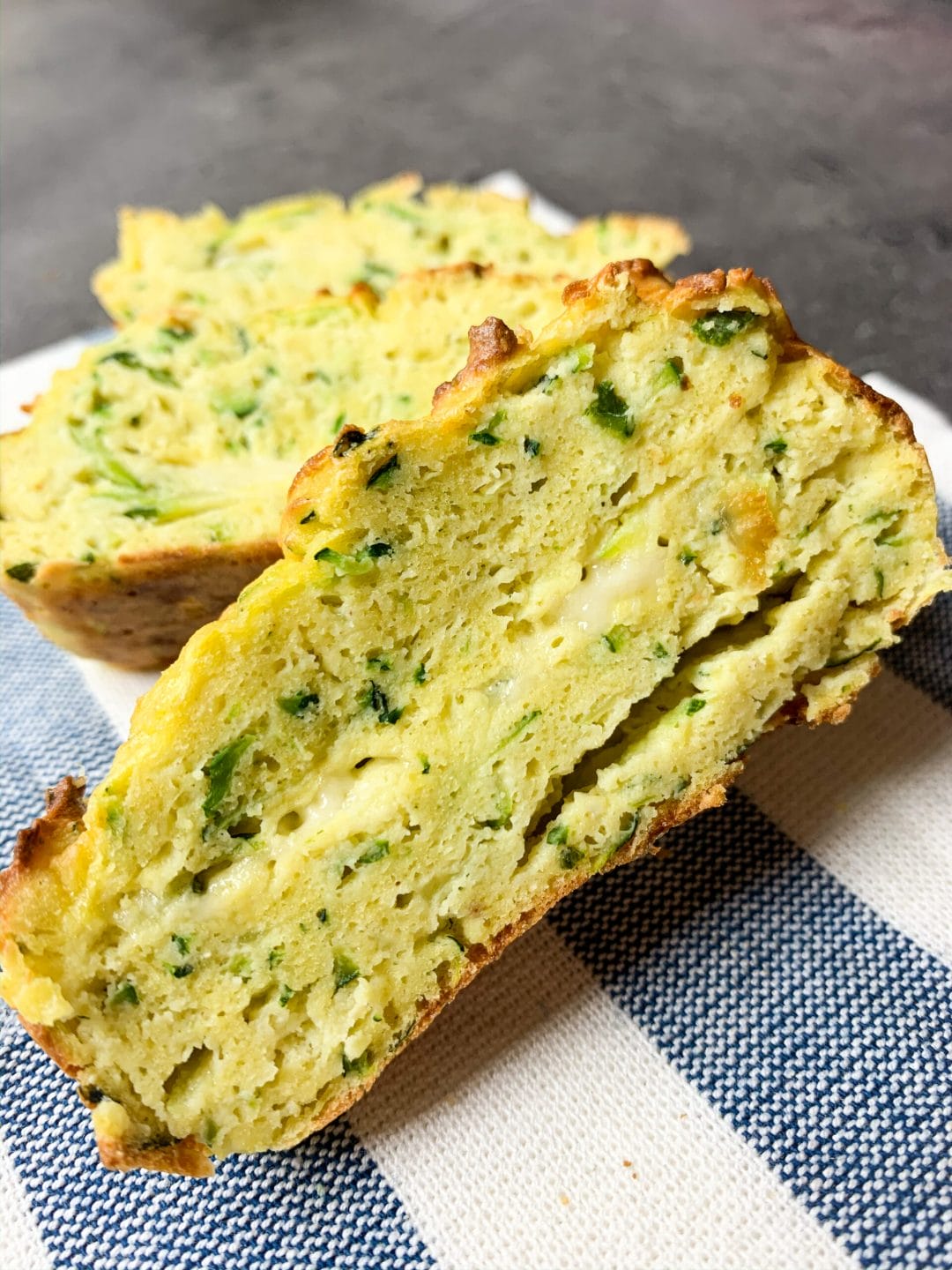 Picture of low carb zucchini bread with cheese