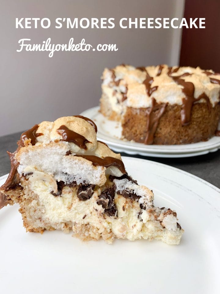 Picture of keto S'mores cheesecake