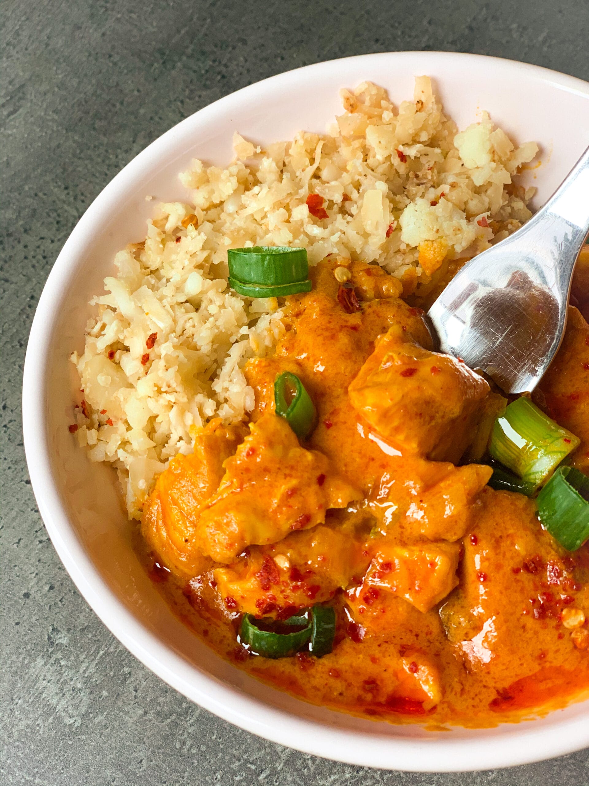 Picture of a keto coconut curry recipe