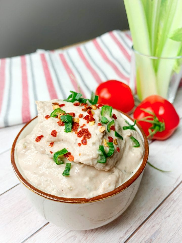 Keto canned tuna recipe in a bowl on the table