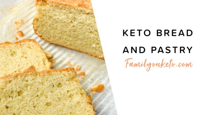 Picture of keto breads and pastries for lazy keto or to fit in macros calculator for low carb