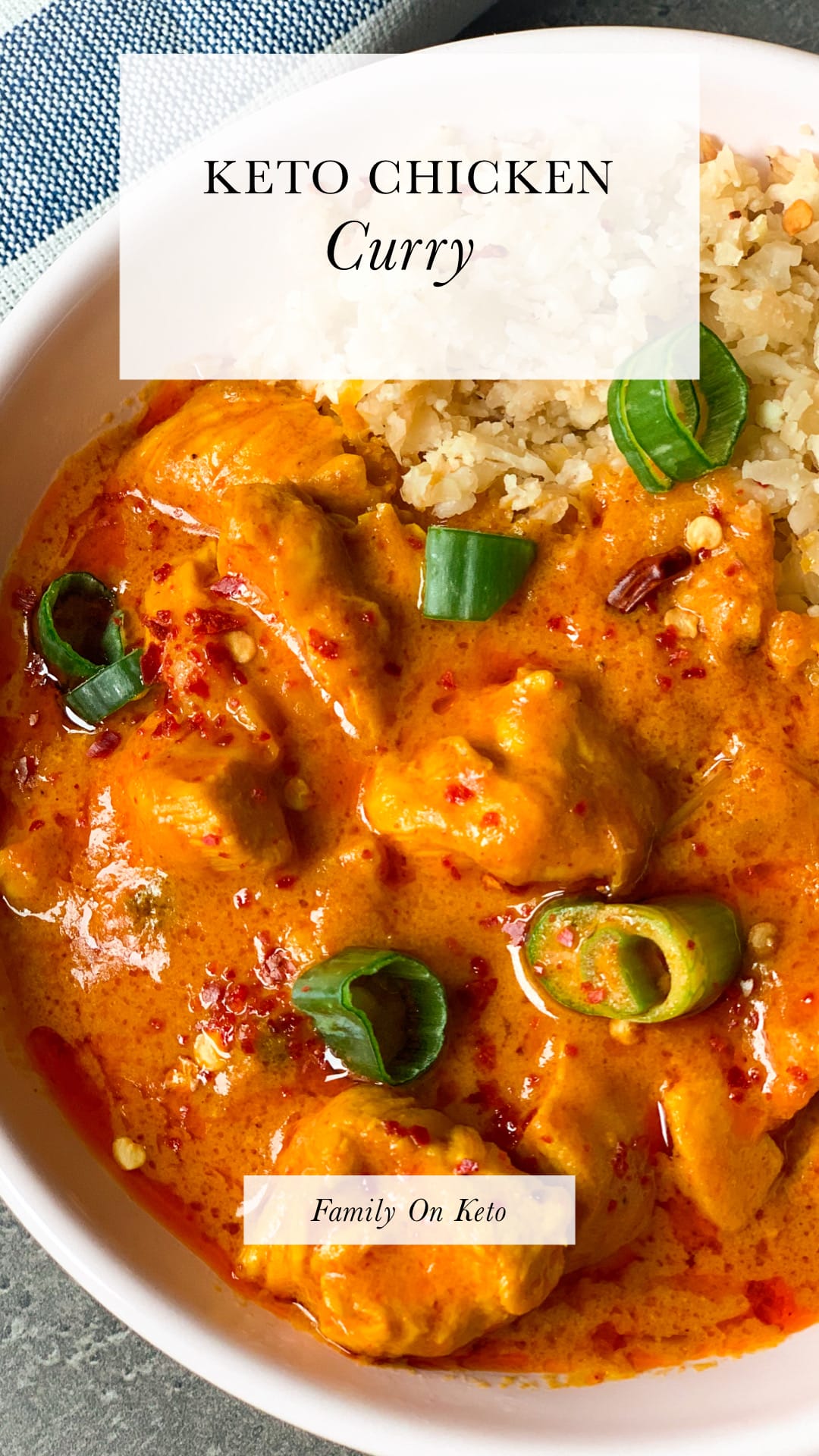 Keto chicken curry chicken with curry coconut sauce Family On Keto
