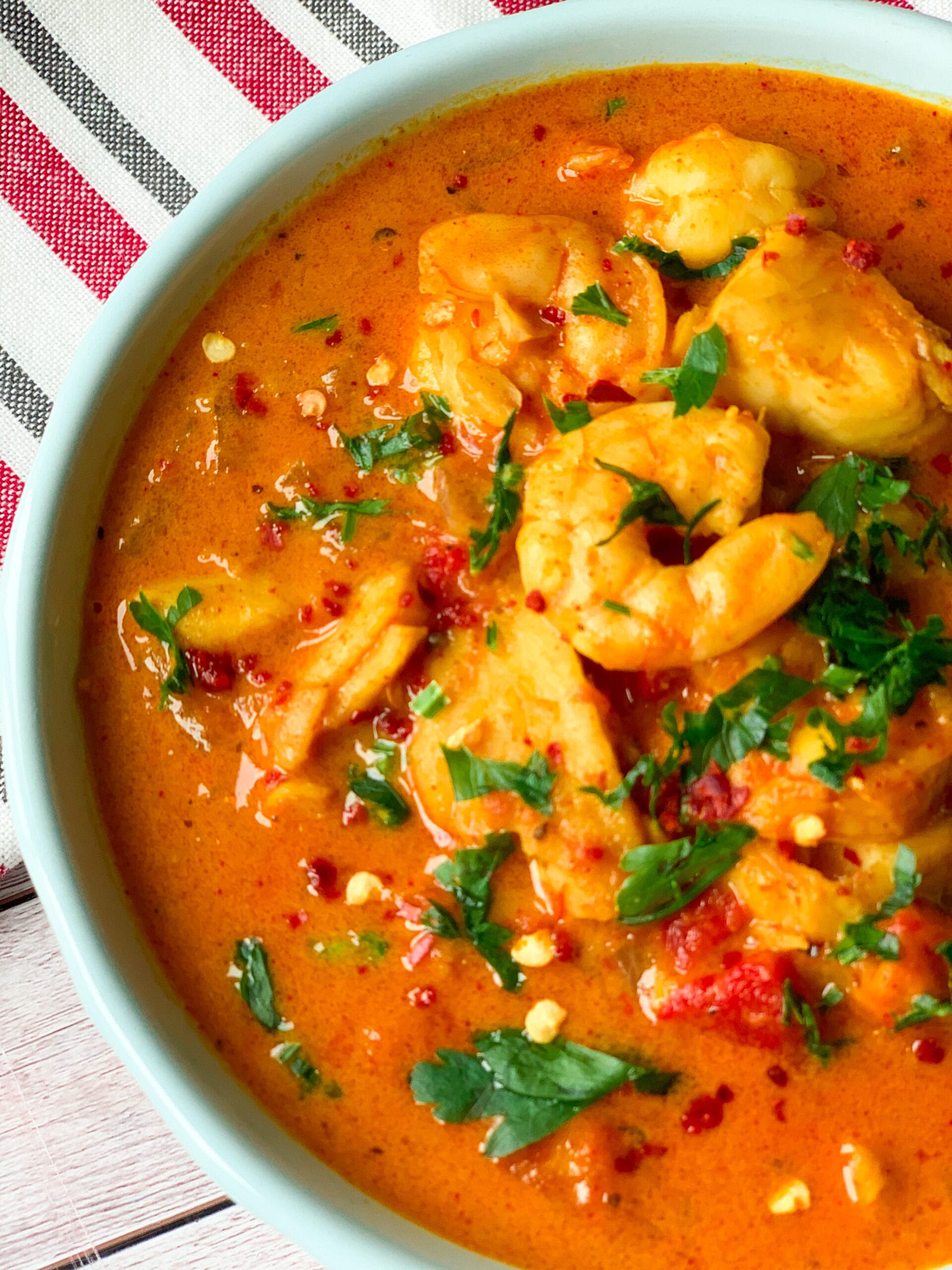 Picture of low carb seafood chowder