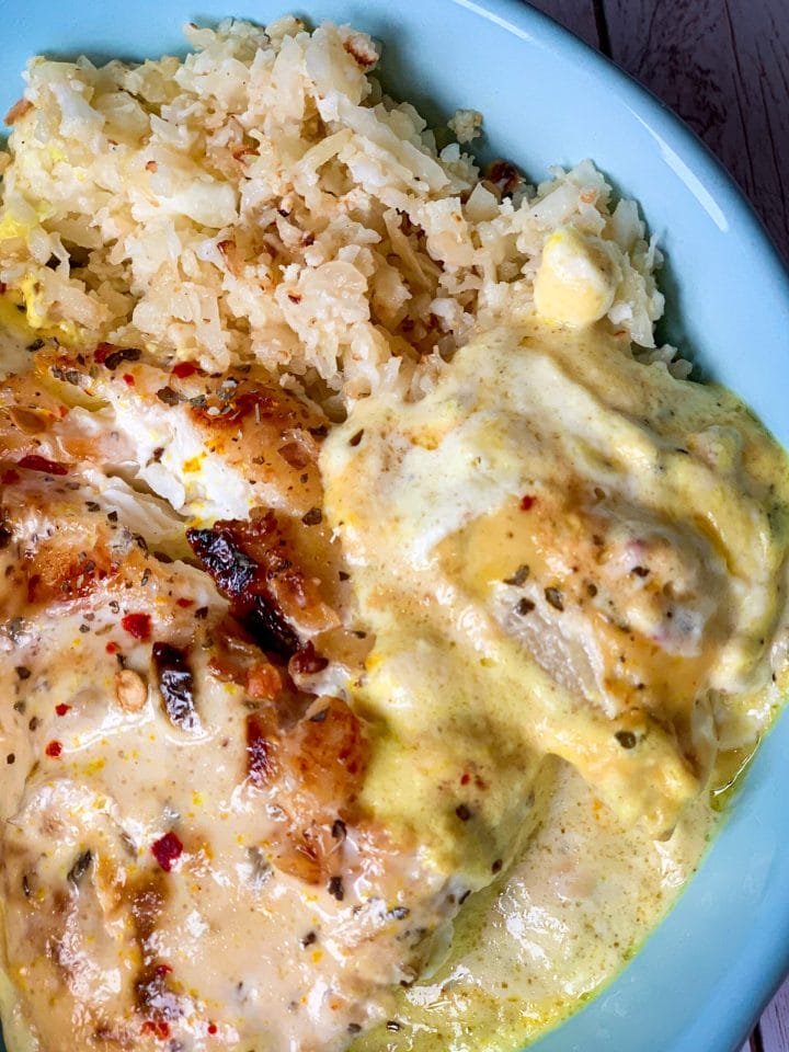 Picture of keto fish with coconut milk sauce with lime keto recipe