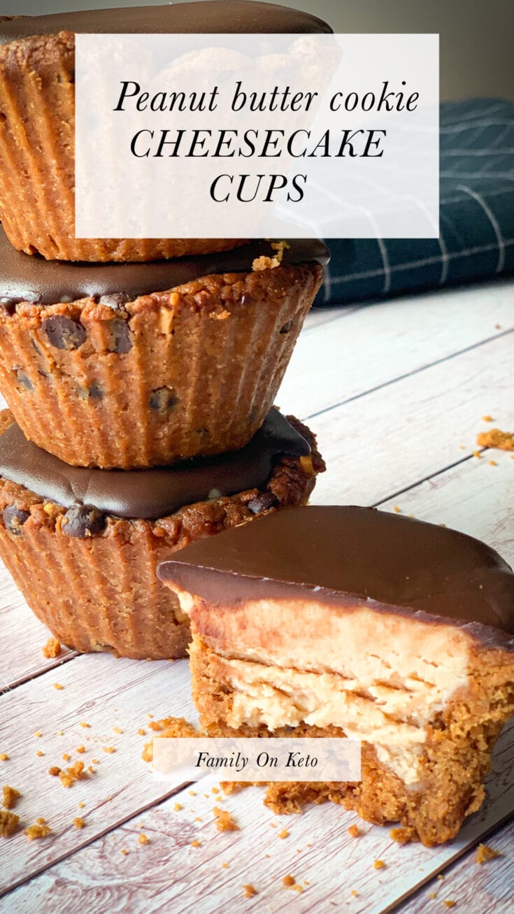 Picture of Peanut butter cookie cheesecake cups keto recipe