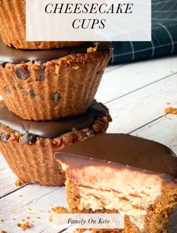 Picture of Peanut butter cookie cheesecake cups keto recipe