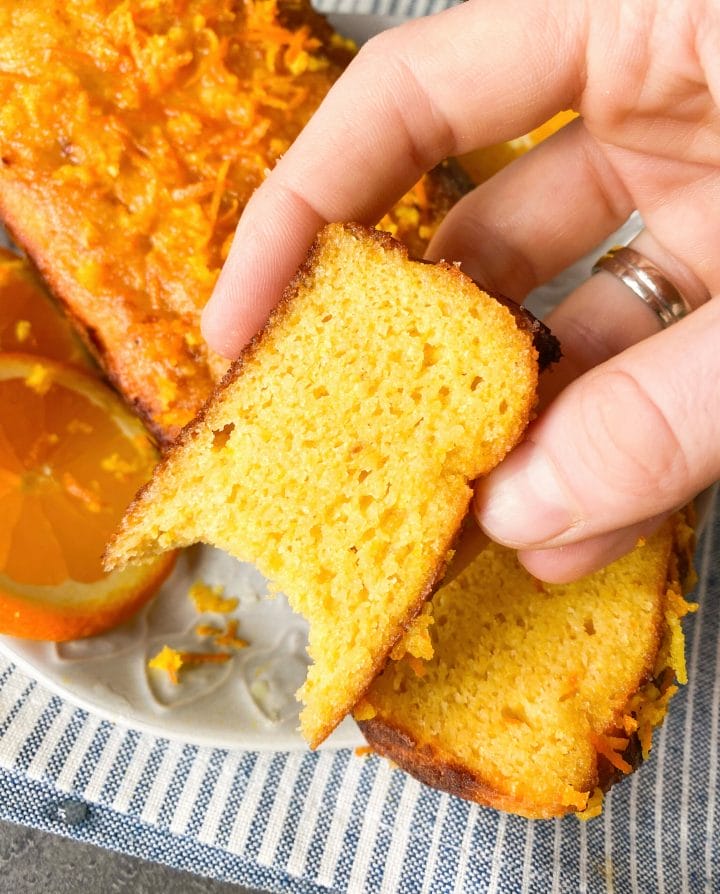 Picture of keto orange bread or diabetic orange cake