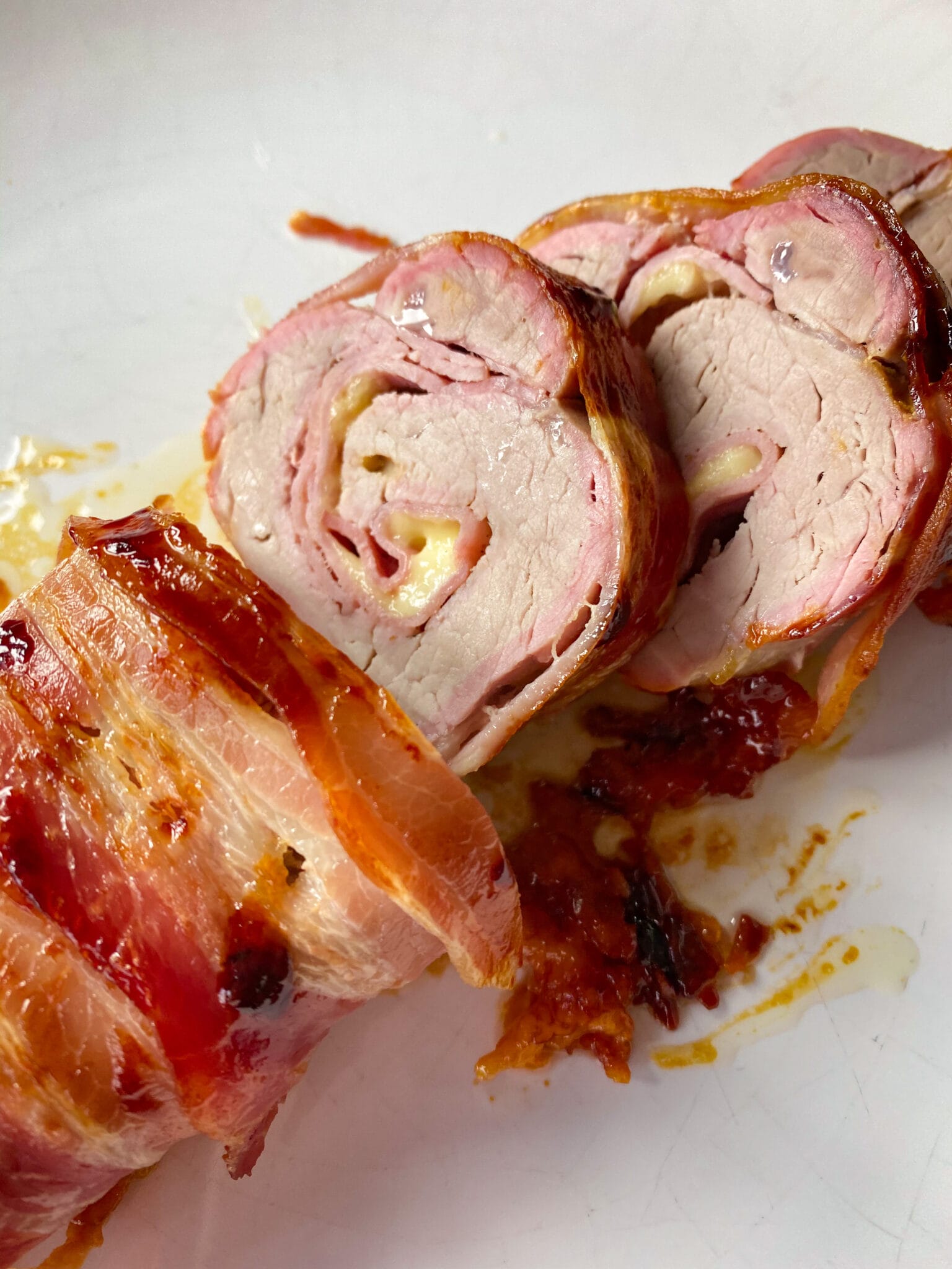 Bacon Wrapped Stuffed Pork Tenderloin - Family On Keto