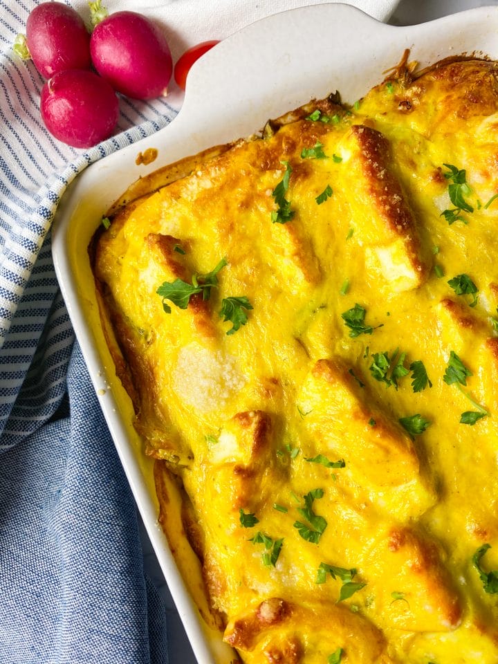 Picture of keto fish pie without cauliflower
