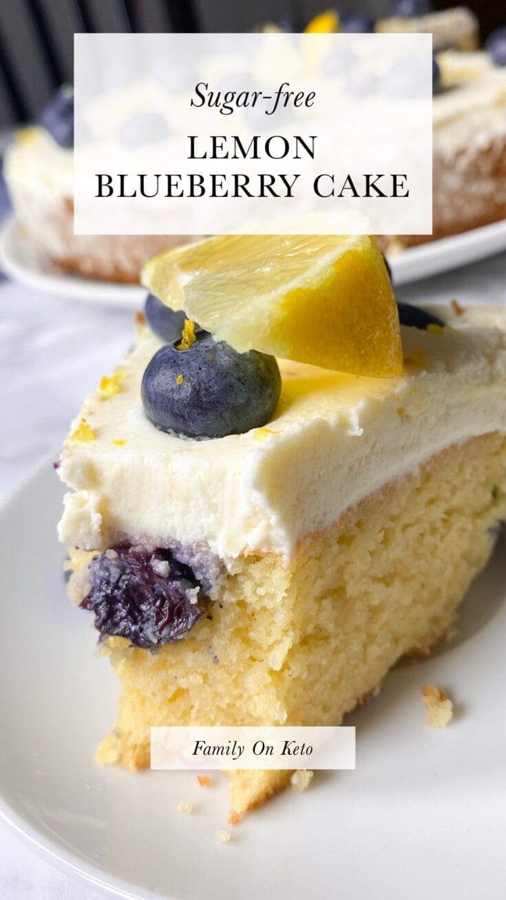 Picture of sugar-free lemon blueberry cake