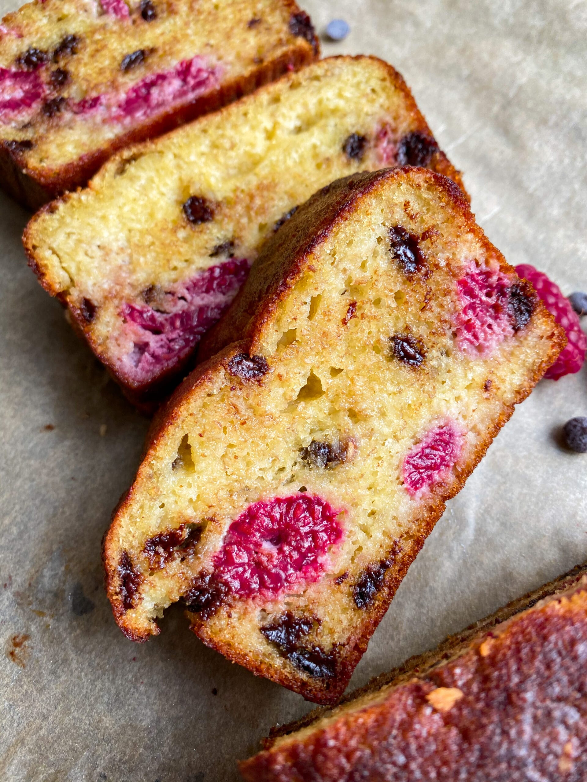 Picture of slices of low carb banana bread