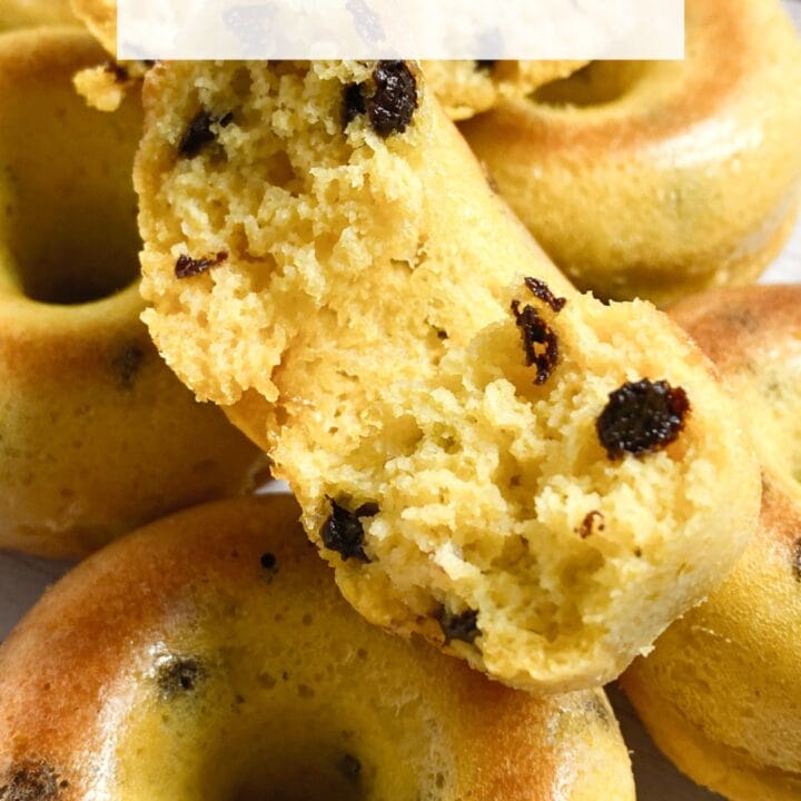 Photo of keto chocolate chip donuts