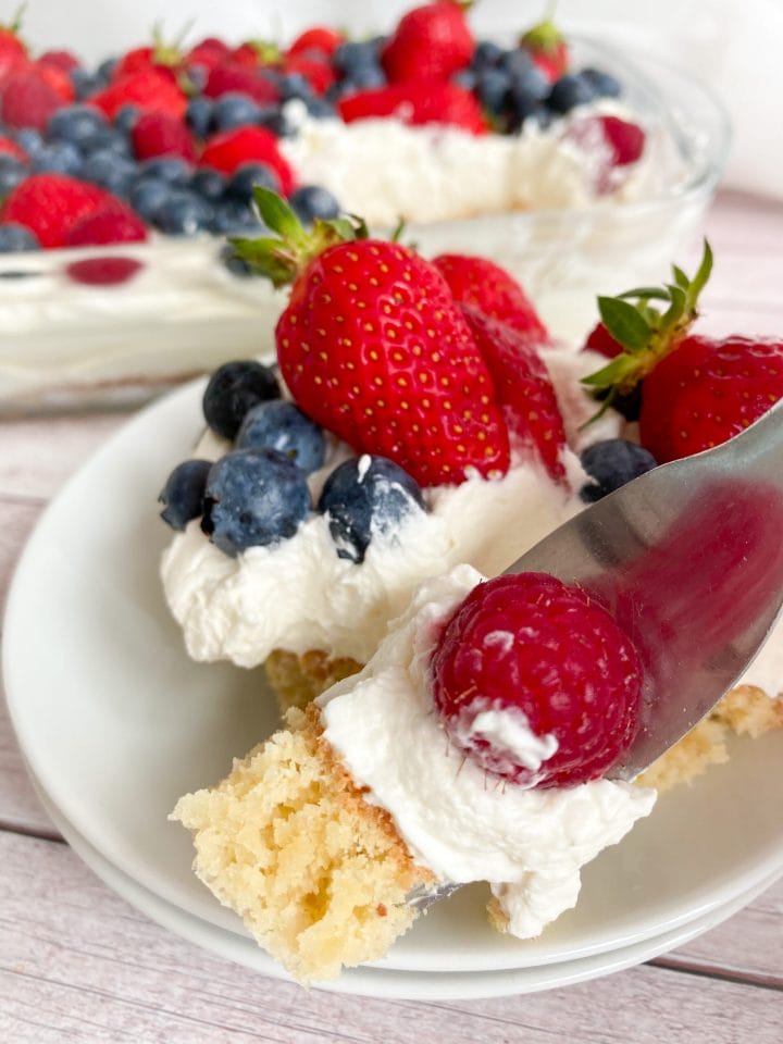 Picture of keto berries cake recipe