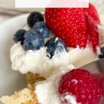Picture of keto berries and cream cake bars