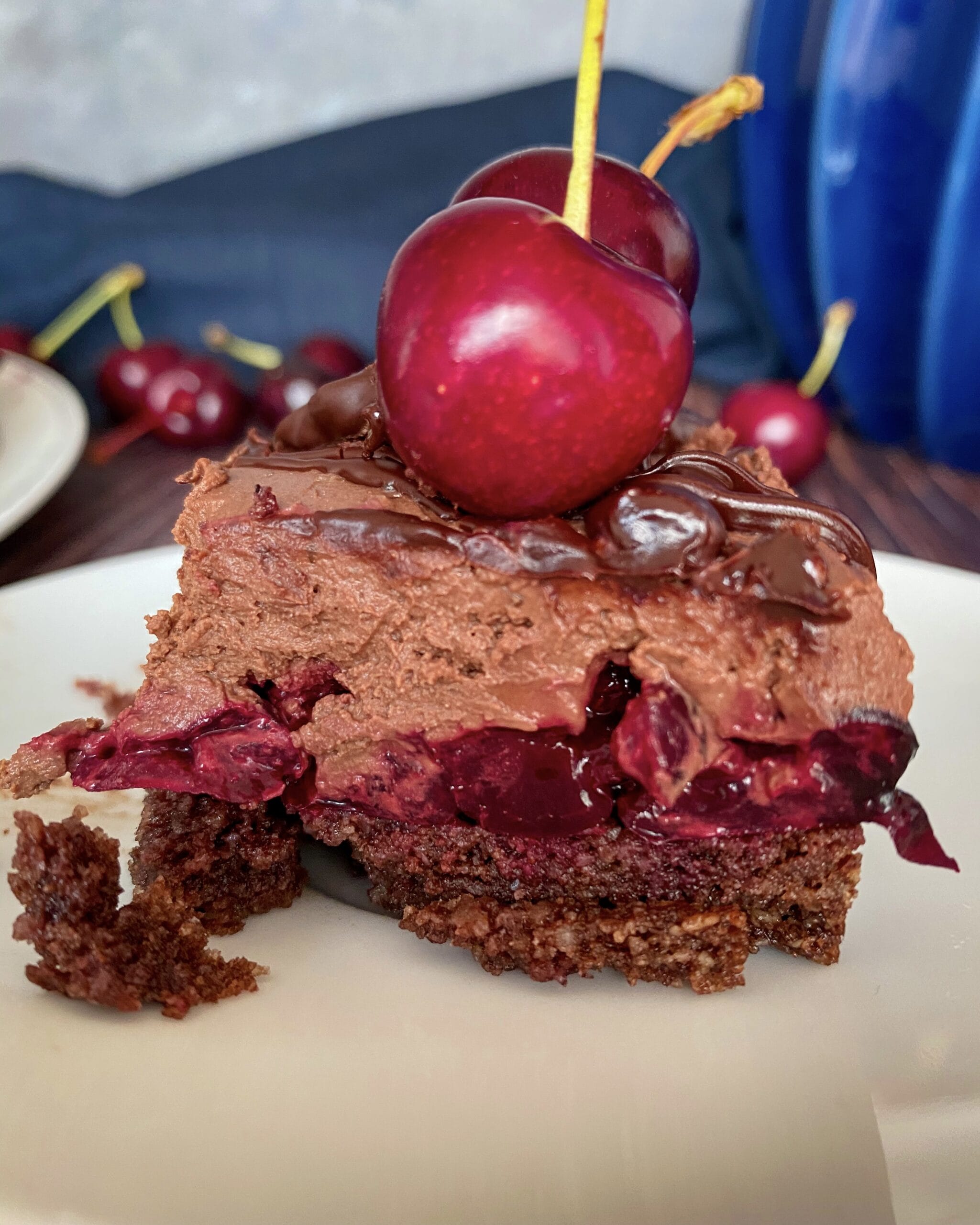 Keto chocolate cherry cheesecake Family On Keto