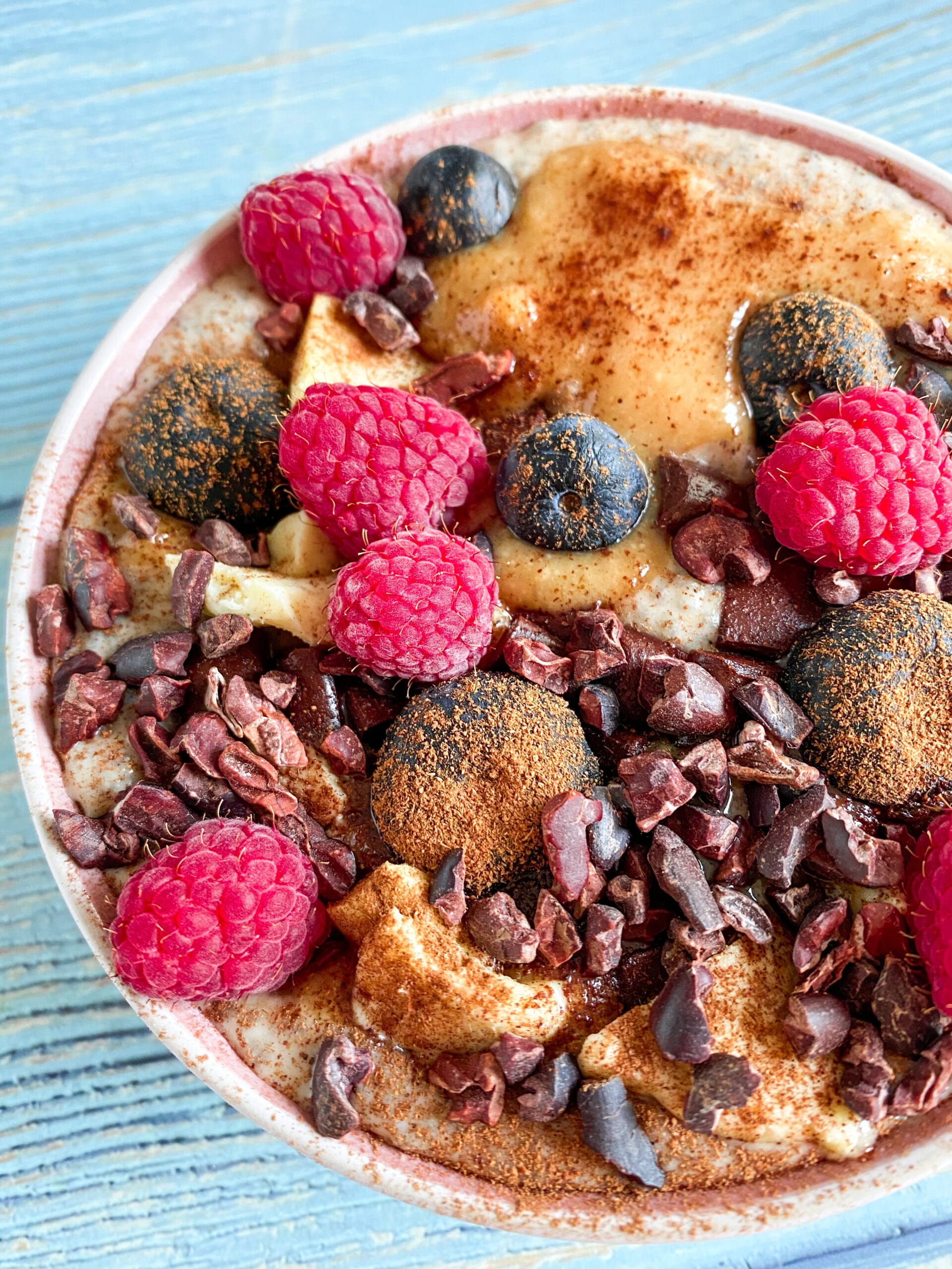 Picture of keto vegan cinnamon porridge