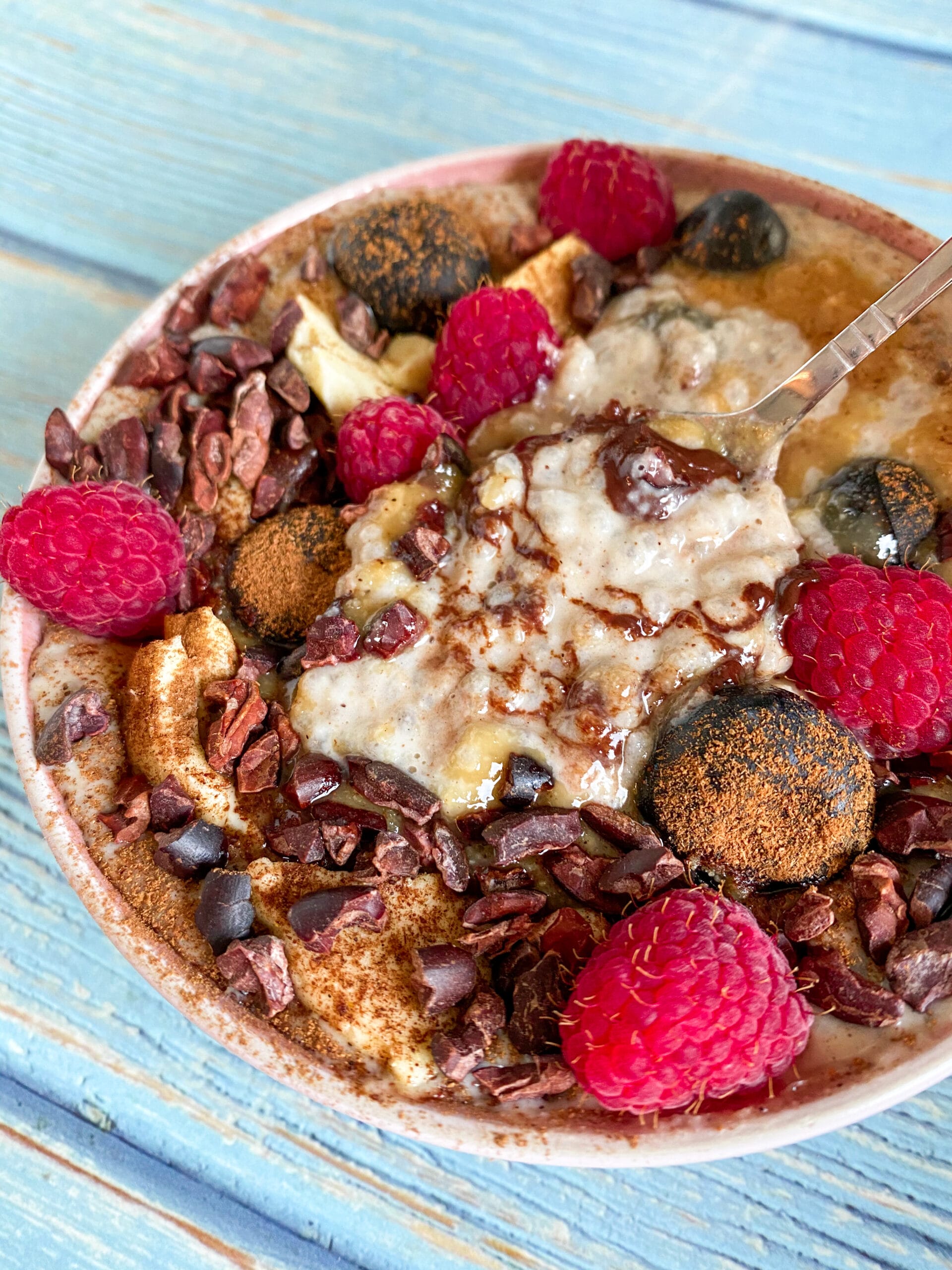 Vegan keto cinnamon peanut butter porridge Family On Keto