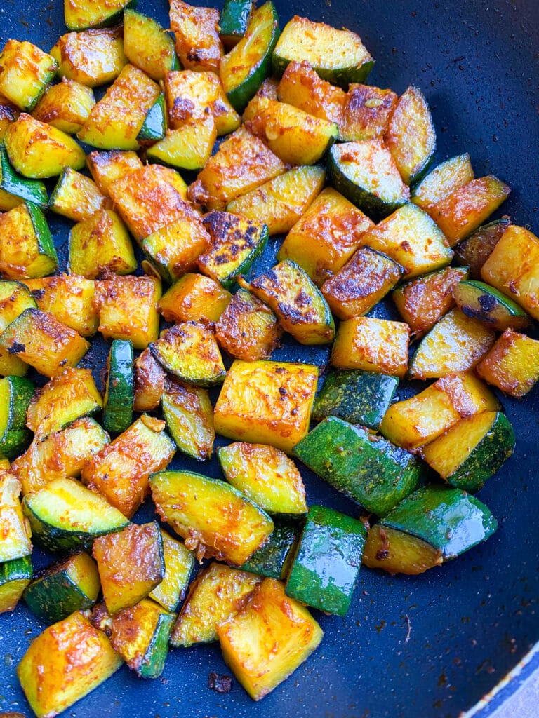 Picture of sauteed zucchini 